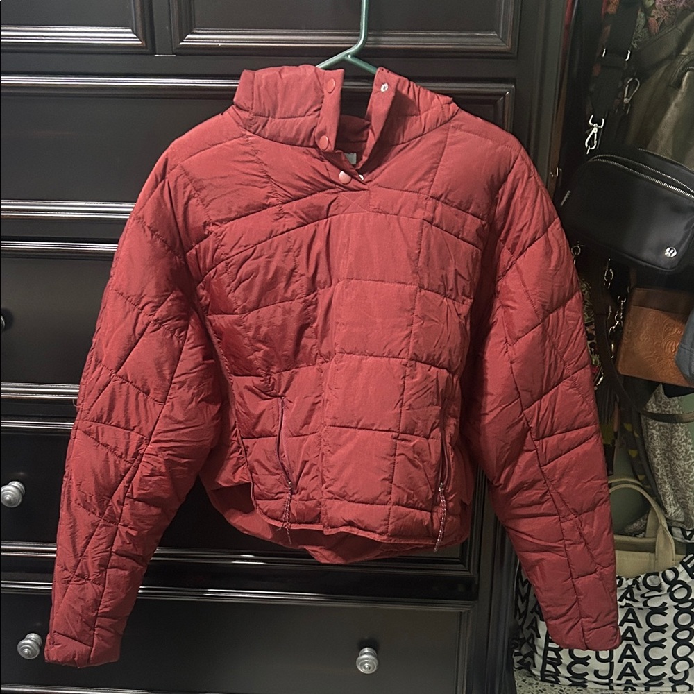 Women's Red Quilted Jacket